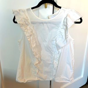 Current/Elliott white sleeveless shirt